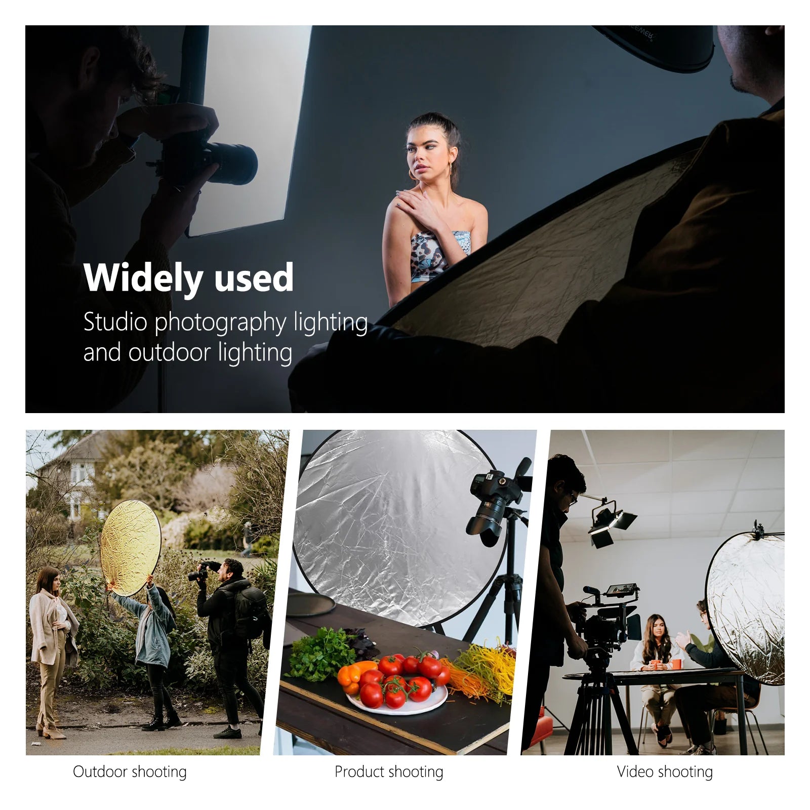 FX Studio 5-in-1 Round Portable Photography Reflector