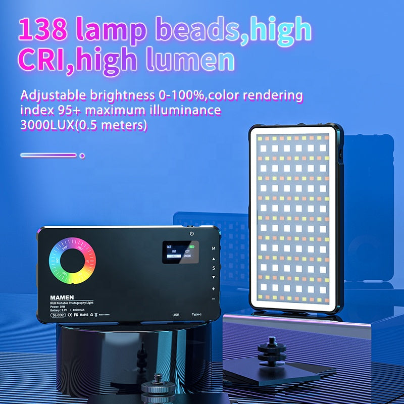 Mamen SL-C02 Spotlight RGB LED Fill Light
