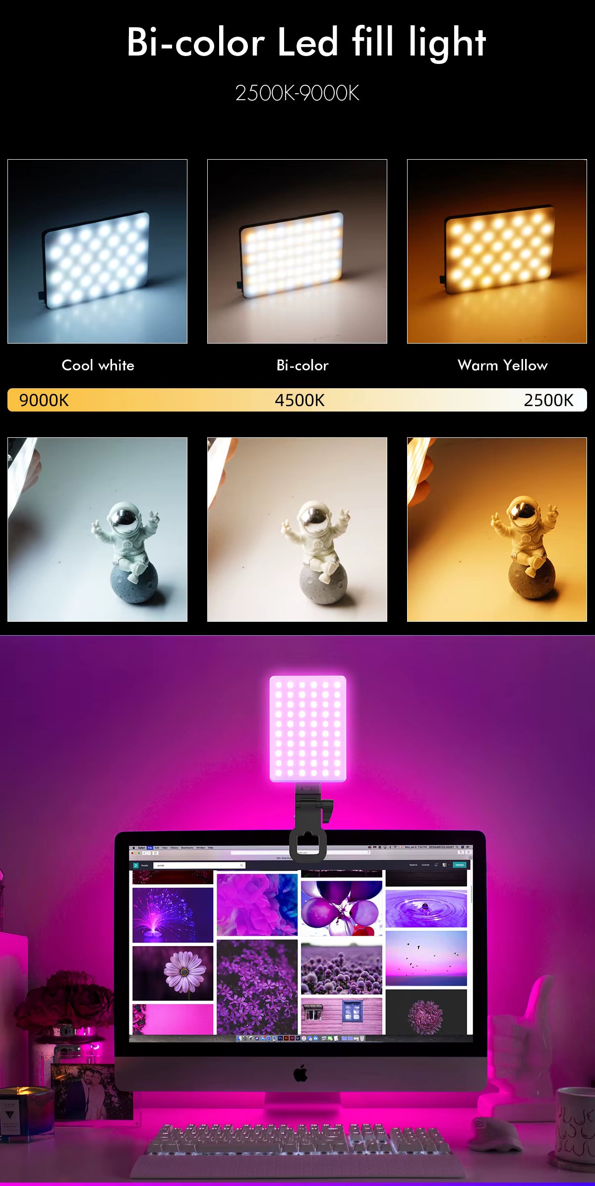 Mamen CL-V11R Bi+RGB Light