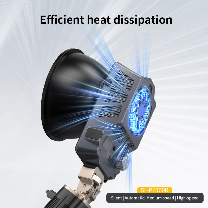 Mamen 100W RGB LED COB Professional LED Video Light with 140W Power Supply Handle