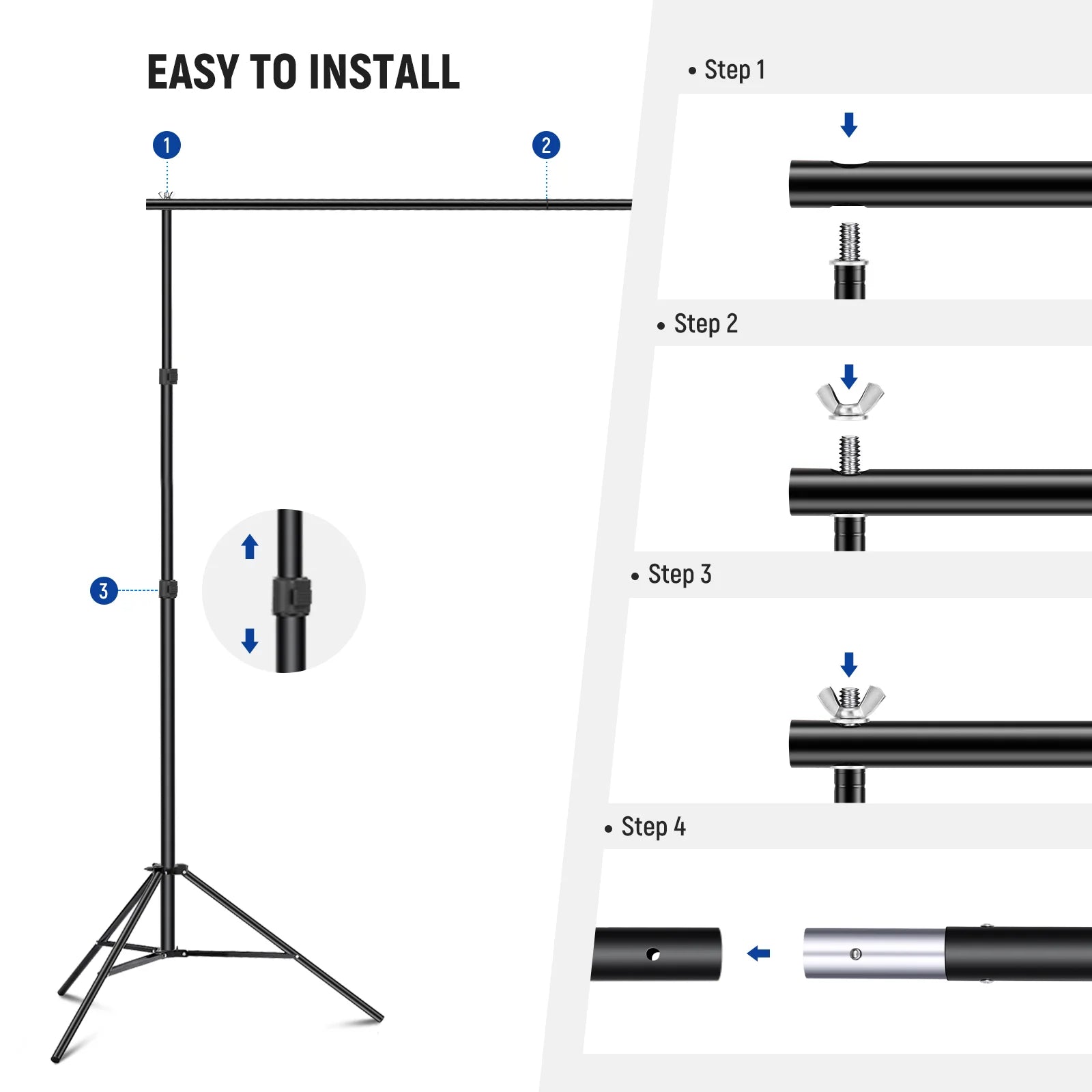 FX Studio 2.6M x 3M Background Support System