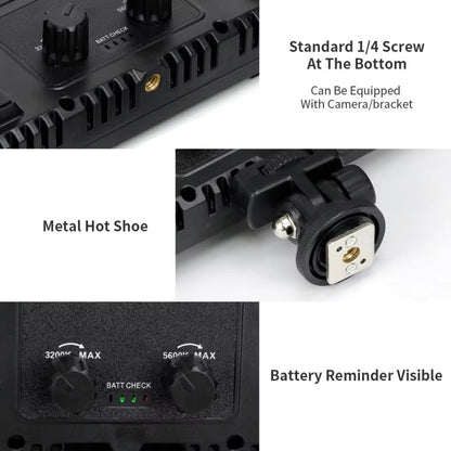 FX Studio 50W Bi-Color LED Panel with Dual Battery Kit & Charger