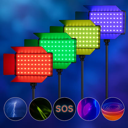 FX Studio 40W RGB LED Panel with Dual Battery Kit & Charger