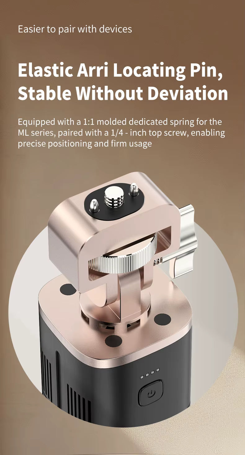 MAMEN 140W Battery Power Indicator Photography Fill Light Grip Handle