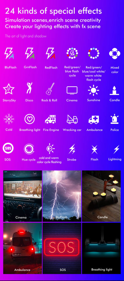 Mamen CL-V11R Bi+RGB Light