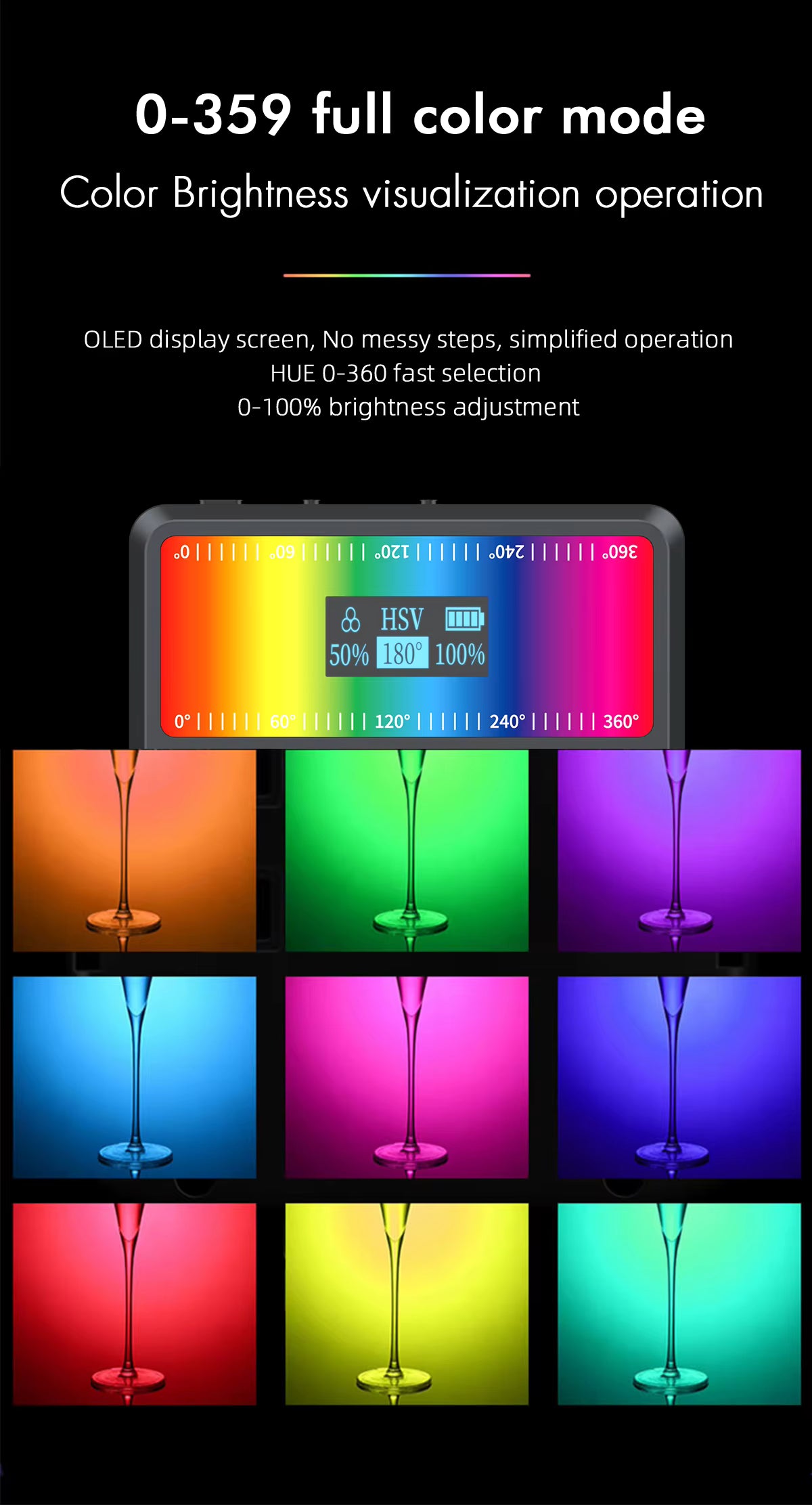 Mamen CL-V11R Bi+RGB Light