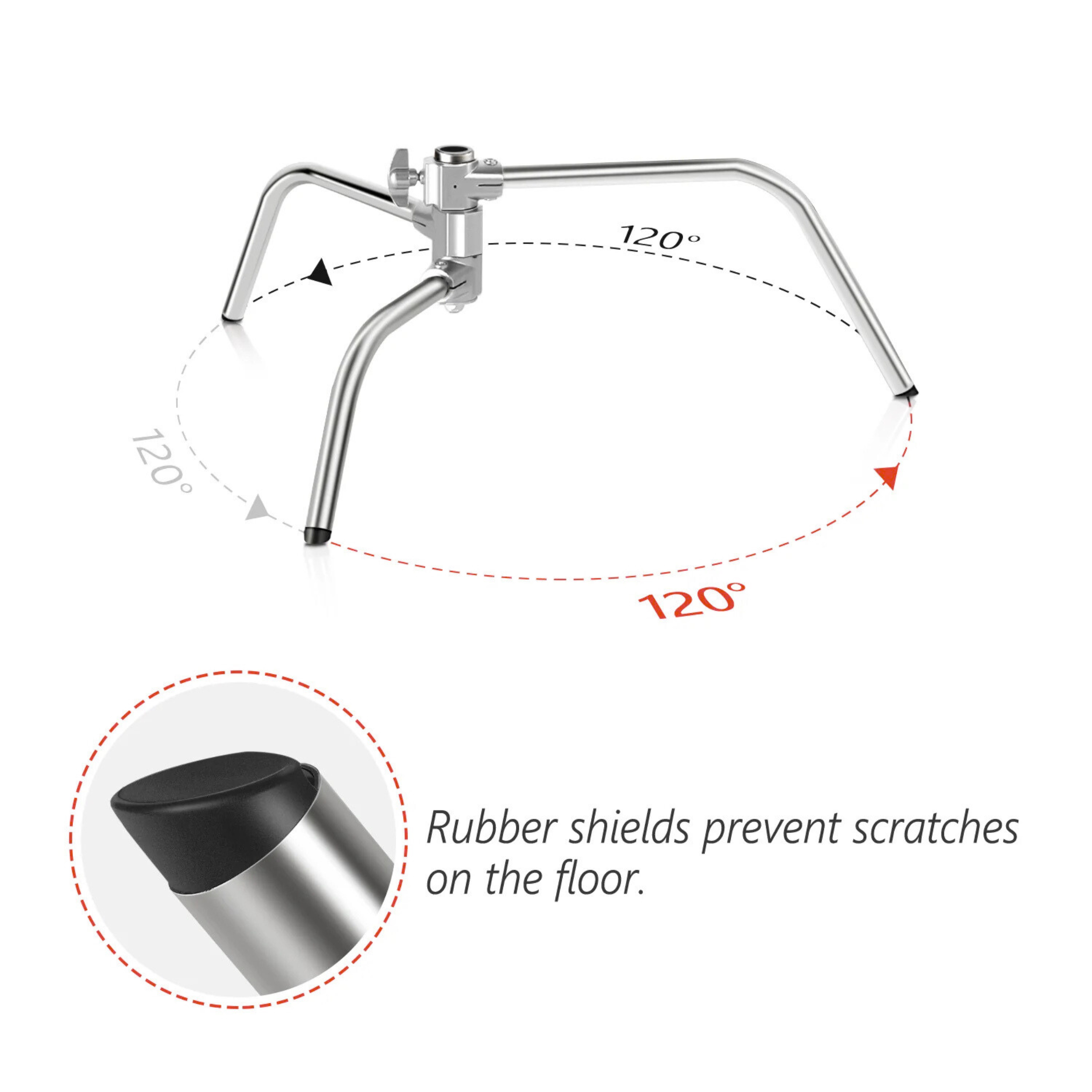 FX Studio 3M Stainless Steel C-Stand with Boom Arm